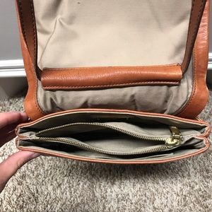 J Crew leather crossbody bag
